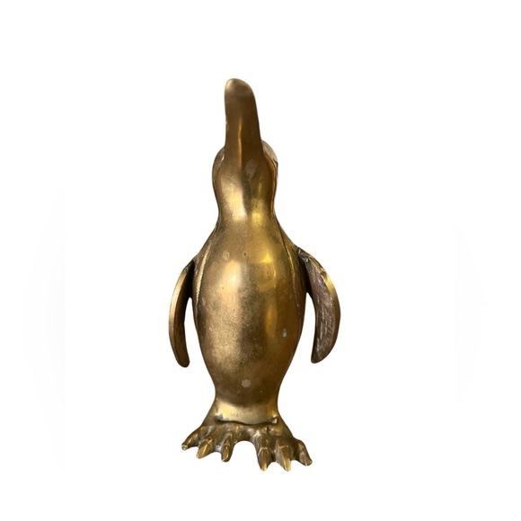 Vintage brass penguin statue figurine - Picture 3 of 5